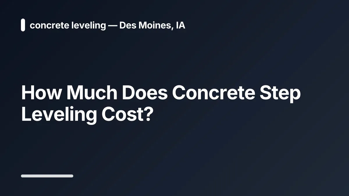 concrete step repair cost