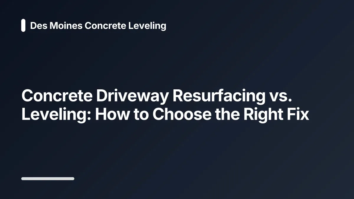 concrete driveway resurfacing