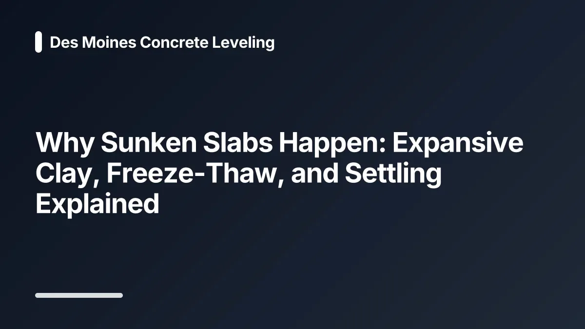 why sunken slabs happen