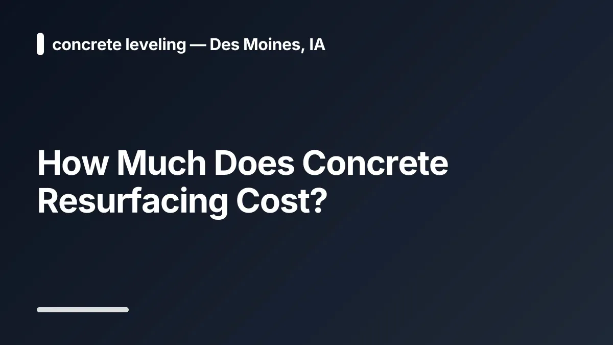 concrete driveway resurfacing cost