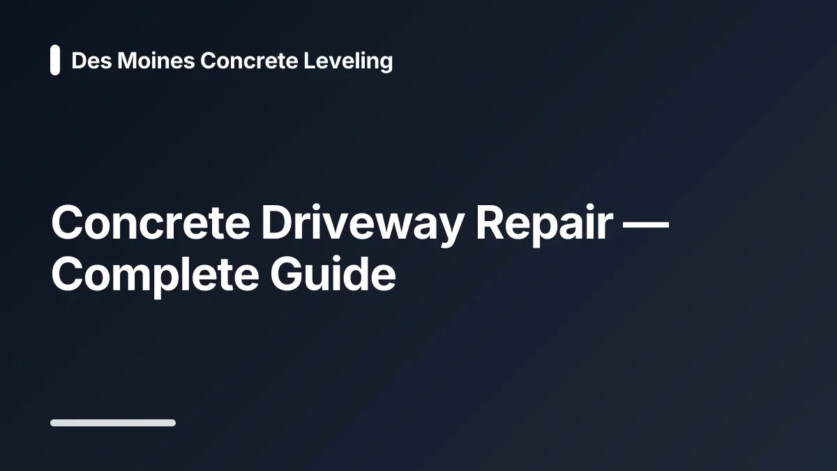 repair concrete driveway
